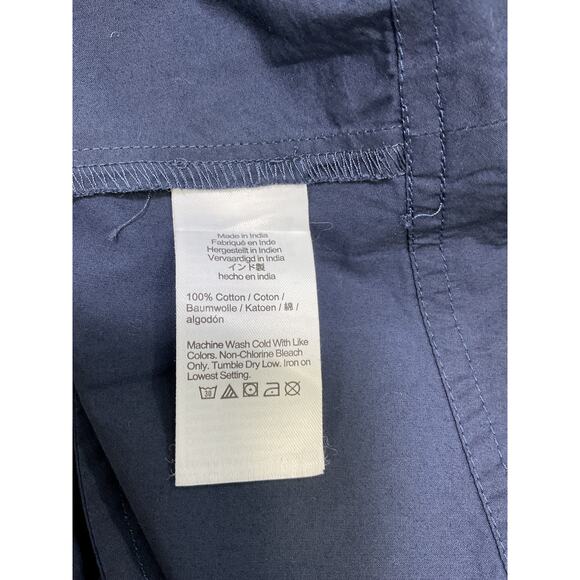 J.Crew Tall 'Elena' Blue Cotton Mini Shirt Dress Size 8T - Picture 5 of 5